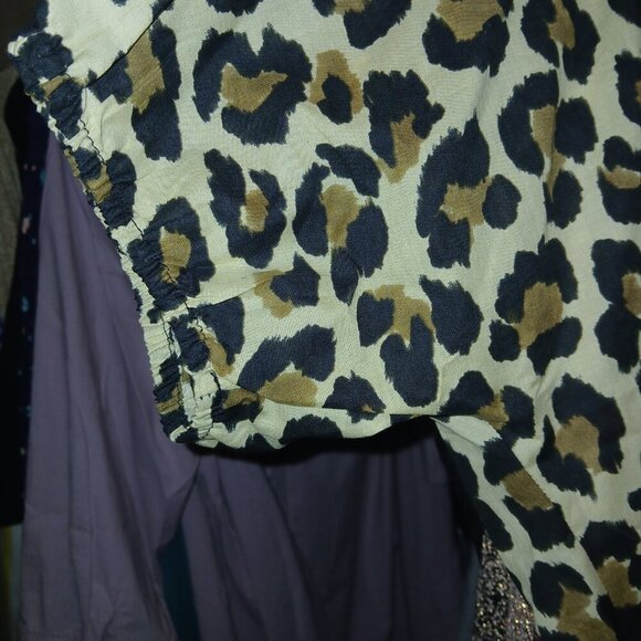 Zara Cheetah Print Top - New With Tags (Size M) - Picture 2 of 4